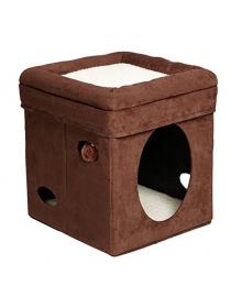 SACRONS Curious Cat Cube, Cat House / Cat Condo