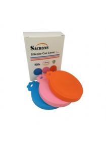 SACRONS-Can Covers/3 Pack/Universal Silicone Can Lids for Pet Food Cans/Fits Most Standard Size Dog and Cat Can Tops/100